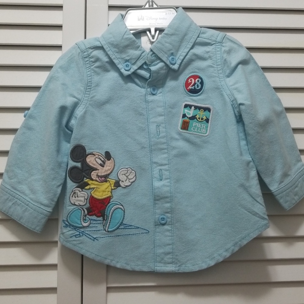 Disney Baby button down shirt long sleeved